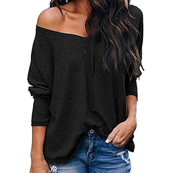 NWT MISSLOOK Womens V Neck Pullover Sweater - Picture 1 of 7